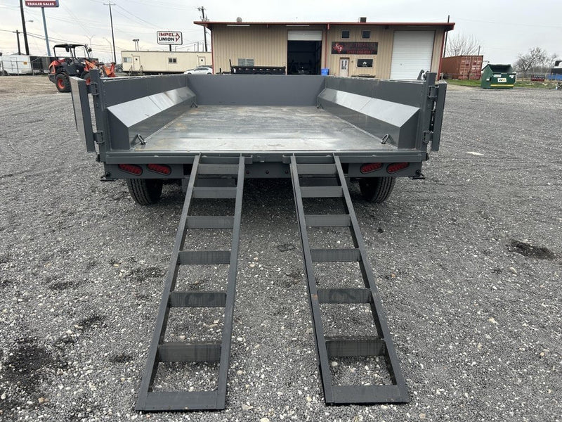14' Stryker EDT Bumper Pull Dump Trailer 20" Side Walls - (2) 7k Axles 004242 - Stryker Dealership Group