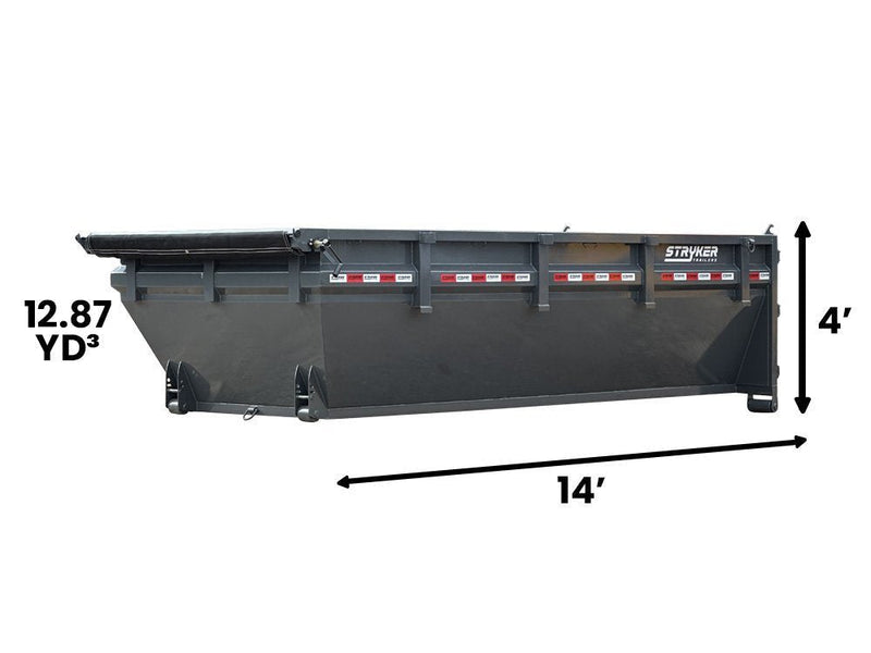 14' Stryker Roll Off Bin - 4' Side Walls 1464 - Stryker Dealership Group