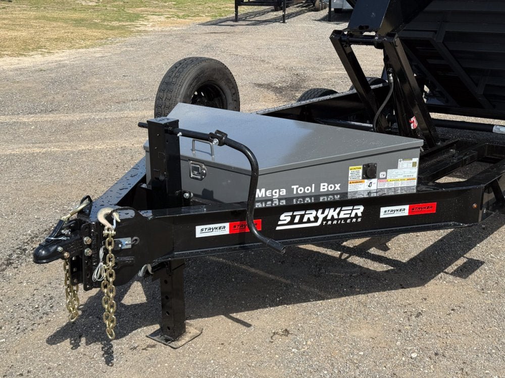 14' Stryker SDT Bumper Pull Dump Trailer 24" Side Walls - (2) 7k Axles 004265 - Stryker Dealership Group