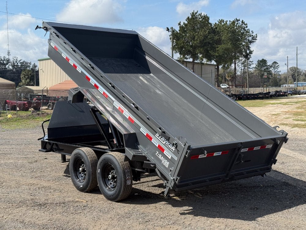 14' Stryker SDT Bumper Pull Dump Trailer 24" Side Walls - (2) 7k Axles 004265 - Stryker Dealership Group