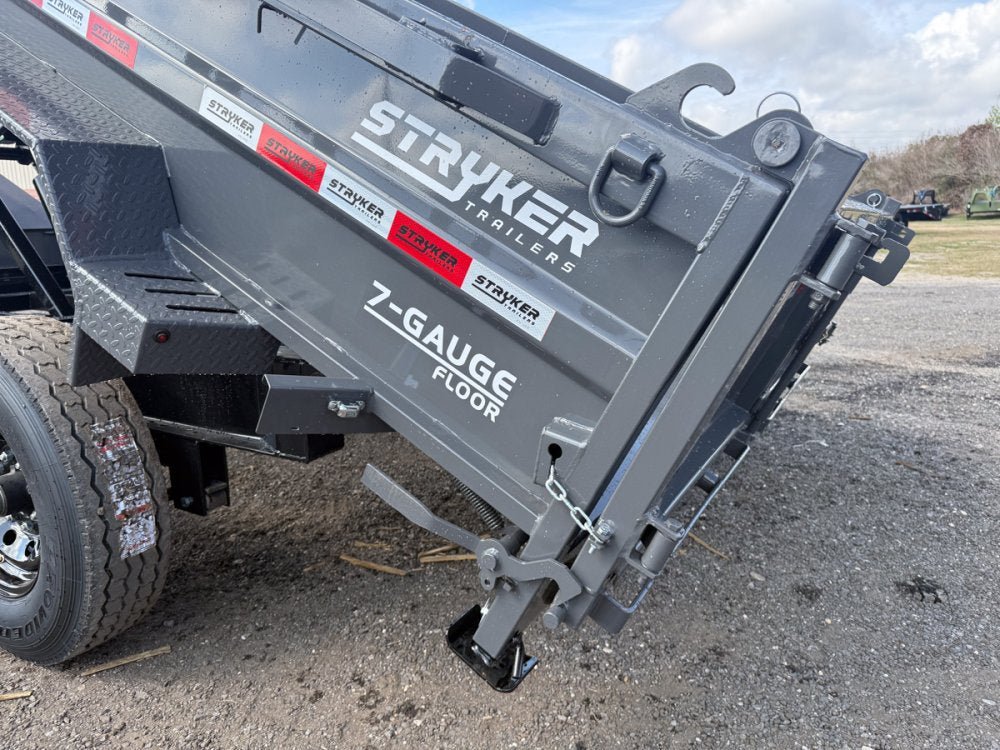 14' Stryker SDT Bumper Pull Dump Trailer 24" Side Walls - (2) 7k Axles 004265 - Stryker Dealership Group