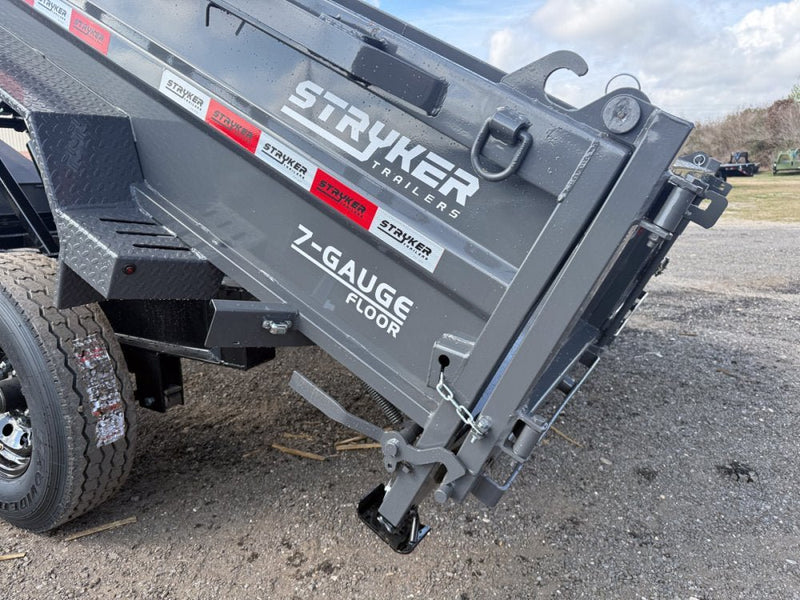 14' Stryker SDT Bumper Pull Dump Trailer 24" Side Walls - (2) 7k Axles 004265 - Stryker Dealership Group