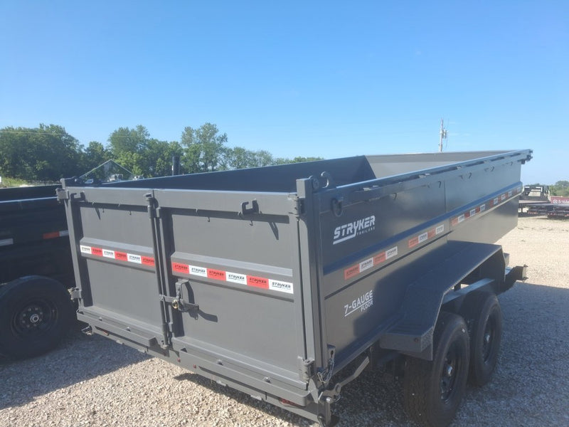14' Stryker SDT Bumper Pull Dump Trailer 36" Side Walls - (2) 7k Axles 003762 - Stryker Dealership Group
