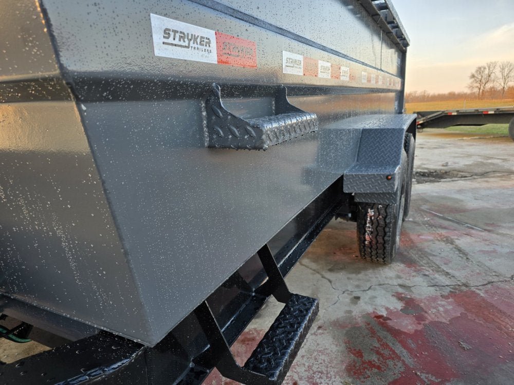 14' Stryker SDT Bumper Pull Dump Trailer 36" Side Walls - (2) 7k Axles 003762 - Stryker Dealership Group