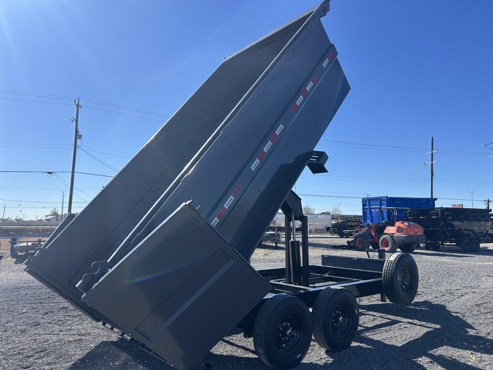 14' Stryker SDT Bumper Pull Dump Trailer 48" Side Walls - (2) 7k Axles 3928 - Stryker Dealership Group