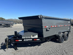14' Stryker SDT Bumper Pull Dump Trailer 48" Side Walls - (2) 7k Axles 3928 - Stryker Dealership Group