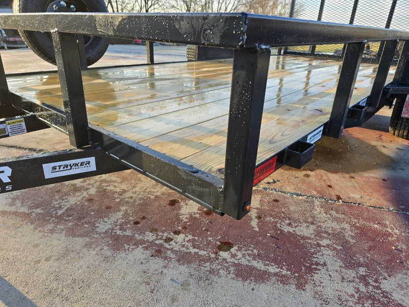 14' Utility Trailer (1) 3.5K Axle, 77" Wide 4' Gate 003765 - Stryker Dealership Group