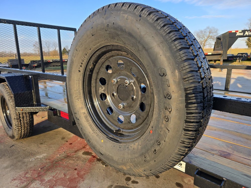 14' Utility Trailer (1) 3.5K Axle, 77" Wide 4' Gate 003765 - Stryker Dealership Group