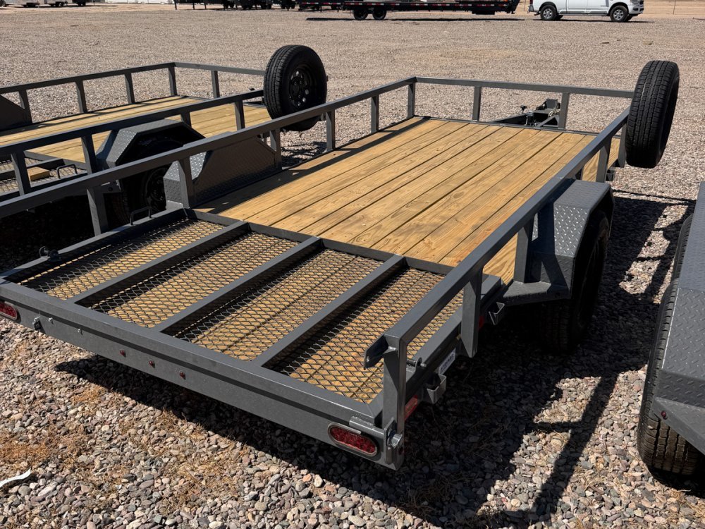 14' Utility Trailer (1) 3.5K Axle, 77" Wide 4' Gate 4159 - Stryker Dealership Group