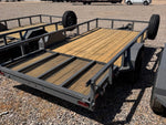 14' Utility Trailer (1) 3.5K Axle, 77" Wide 4' Gate 4159 - Stryker Dealership Group