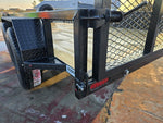 14' Utility Trailer (2) 3.5K Axles, 77" Wide, Side Ramps and 4' Gate 004071 - Stryker Dealership Group