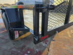 14' Utility Trailer (2) 3.5K Axles, 77" Wide, Side Ramps and 4' Gate 4071 - Stryker Dealership Group