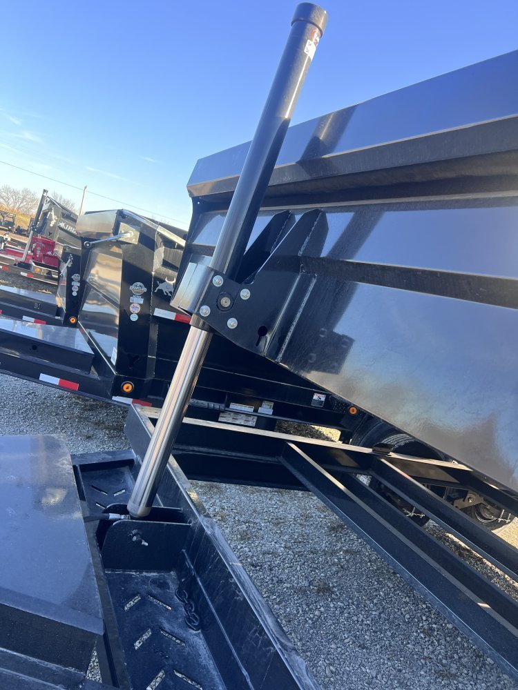 14' x 83" Iron Bull DTB Bumper Pull Dump Trailer 24" Side Walls - (2) 7,000 lb Axles, Telescopic 108275 - Stryker Dealership Group