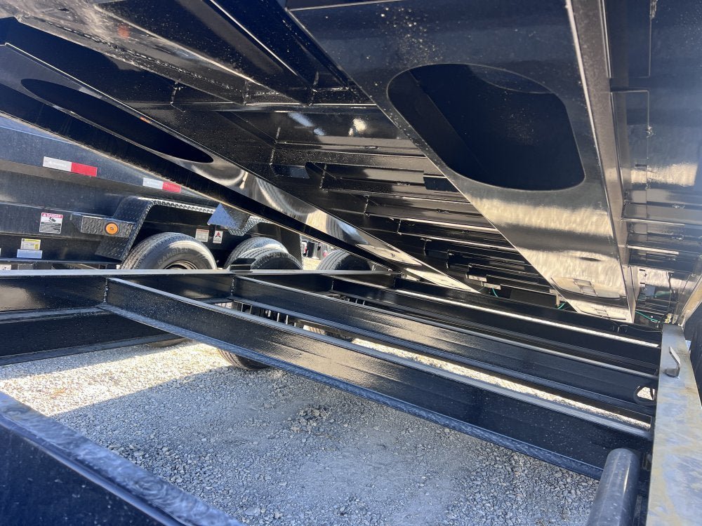 14' x 83" Iron Bull DTB Bumper Pull Dump Trailer 24" Side Walls - (2) 7,000 lb Axles, Telescopic 110018 - Stryker Dealership Group