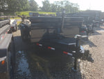 14' x 83" Iron Bull DTB Bumper Pull Dump Trailer 24" Side Walls - (2) 7,000 lb Axles, Telescopic 110018 - Stryker Dealership Group
