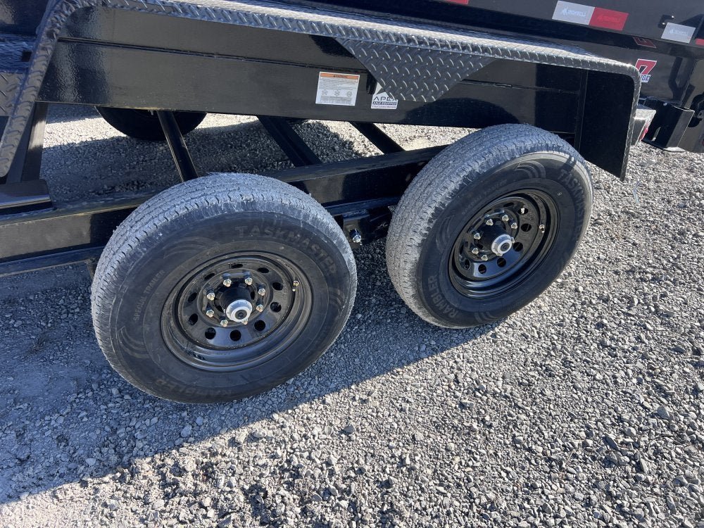 14' x 83" Iron Bull DTB Bumper Pull Dump Trailer 24" Side Walls - (2) 7,000 lb Axles, Telescopic 110018 - Stryker Dealership Group