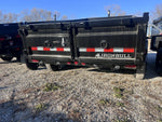 14' x 83" Iron Bull DTB Bumper Pull Dump Trailer 24" Side Walls - (2) 7,000 lb Axles, Telescopic 110018 - Stryker Dealership Group