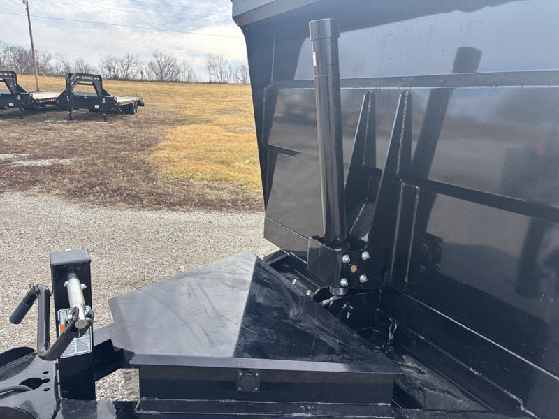 14' x 83" Iron Bull DTB Bumper Pull Dump Trailer 48" Side Walls - (2) 7,000 lb Axles, Telescopic 110771 - Stryker Dealership Group
