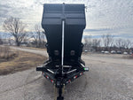 14' x 83" Iron Bull DTB Bumper Pull Dump Trailer 48" Side Walls - (2) 7,000 lb Axles, Telescopic 110771 - Stryker Dealership Group