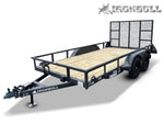 14' x 83" Iron Bull UTB Bumper Pull Utility Trailer - (2) 3,500 lb Axles 112463 - Stryker Dealership Group