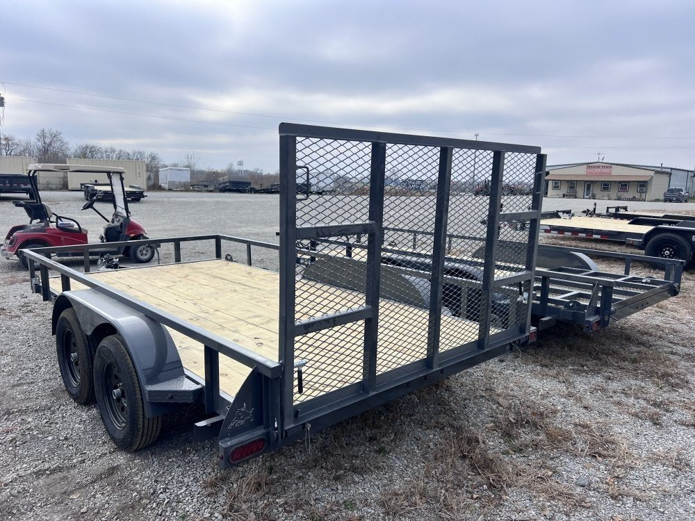 14' x 83" Iron Bull UTB Bumper Pull Utility Trailer - (2) 3,500 lb Axles 112463 - Stryker Dealership Group
