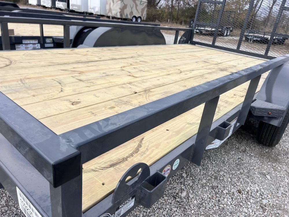 14' x 83" Iron Bull UTB Bumper Pull Utility Trailer - (2) 3,500 lb Axles 112464 - Stryker Dealership Group