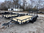 14' x 83" Iron Bull UTB Bumper Pull Utility Trailer - (2) 3,500 lb Axles 112464 - Stryker Dealership Group
