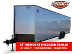 8.5 x 28 Tremor SE Flat Top Sloped V Nose Enclosed Trailer - (2) 7000 lb Axle 129562