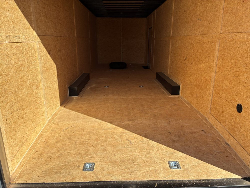 8.5 x 28 Tremor SE Flat Top Sloped V Nose Enclosed Trailer - (2) 7000 lb Axle 129562