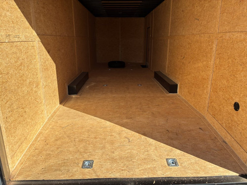 8.5 x 28 Tremor SE Flat Top Sloped V Nose Enclosed Trailer - (2) 7000 lb Axle 129562