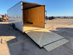 8.5 x 28 Tremor SE Flat Top Sloped V Nose Enclosed Trailer - (2) 7000 lb Axle 129562