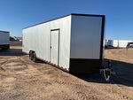 8.5 x 28 Tremor SE Flat Top Sloped V Nose Enclosed Trailer - (2) 7000 lb Axle 129562