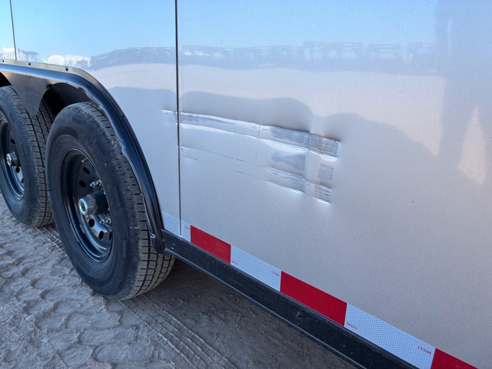 8.5 x 28 Tremor SE Flat Top Sloped V Nose Enclosed Trailer - (2) 7000 lb Axle 129562