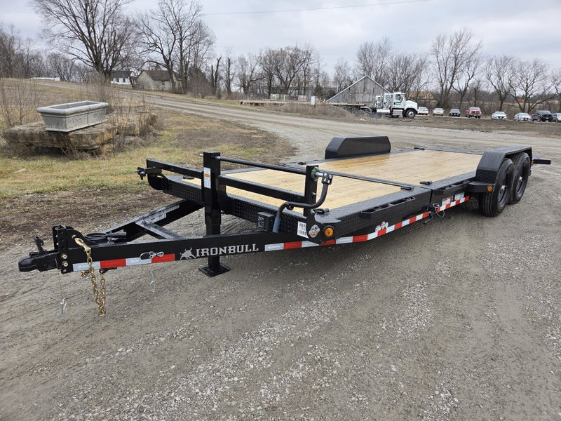 22' Iron Bull TLB Bumper Pull Equipment Tilt Trailer - (2) 7,000 lb Axles 112909