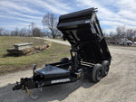 10' x 60" Iron Bull DTB Bumper Pull Dump Trailer 18" Side Walls - (2) 5200 lb Axles 104801