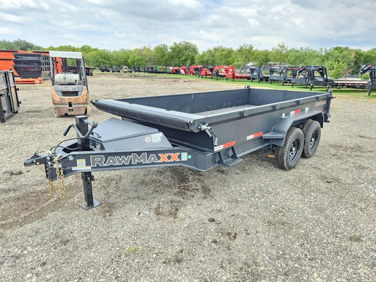 14' BP Dump Trailer (2) 7k Axles 19" Walls - Black - Dump Trailers - Stryker Dealership Group