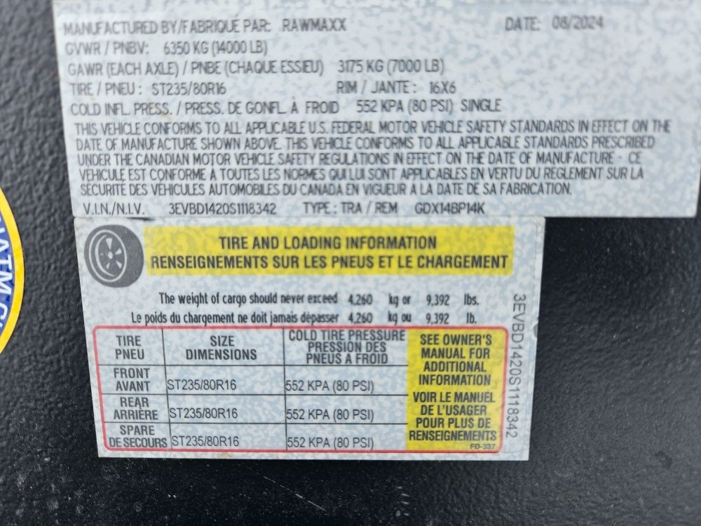 14' BP Dump Trailer (2) 7k Axles 19" Walls - Black - Dump Trailers - Stryker Dealership Group