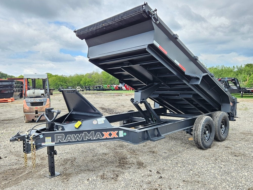 14' BP Dump Trailer (2) 7k Axles 19" Walls - Black - Dump Trailers - Stryker Dealership Group