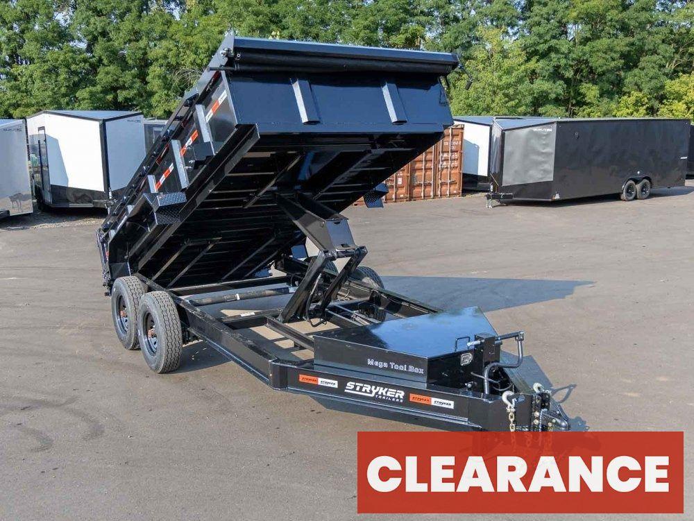 14' BP Dump Trailer (2) 8k Axles 2' Walls 14 Ply Tires - Dump Trailers - Stryker Dealership Group