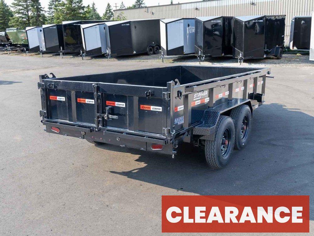 14' BP Dump Trailer (2) 8k Axles 2' Walls 14 Ply Tires - Dump Trailers - Stryker Dealership Group