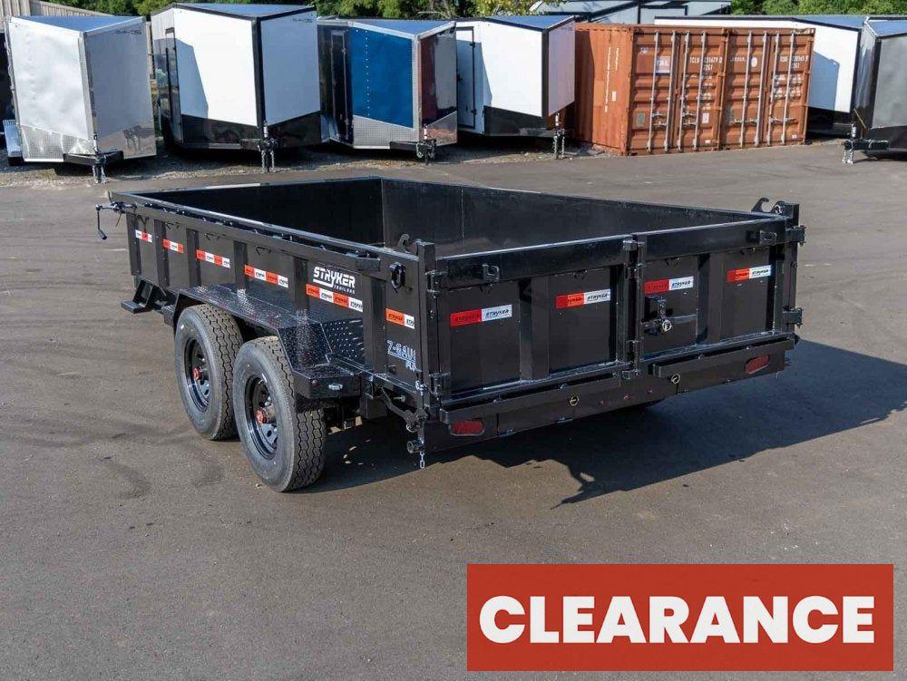14' BP Dump Trailer (2) 8k Axles 2' Walls 14 Ply Tires - Dump Trailers - Stryker Dealership Group