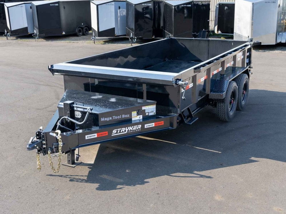 14' BP Dump Trailer (2) 8k Axles 2' Walls 14 Ply Tires - Dump Trailers - Stryker Dealership Group
