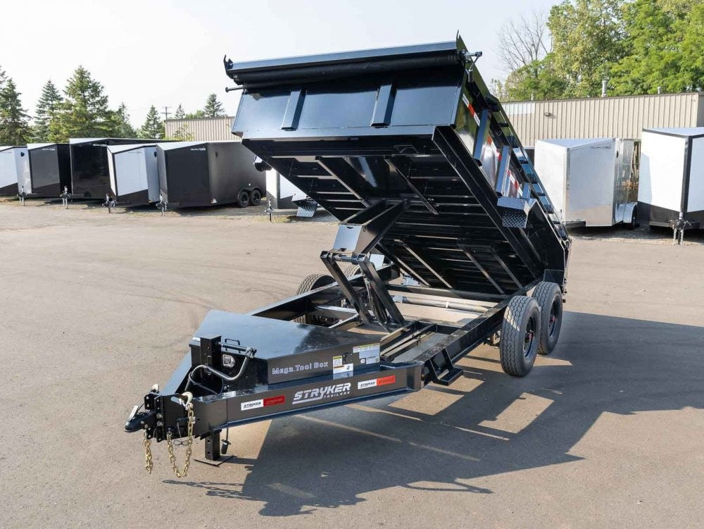 14' BP Dump Trailer (2) 8k Axles 2' Walls 14 Ply Tires - Dump Trailers - Stryker Dealership Group