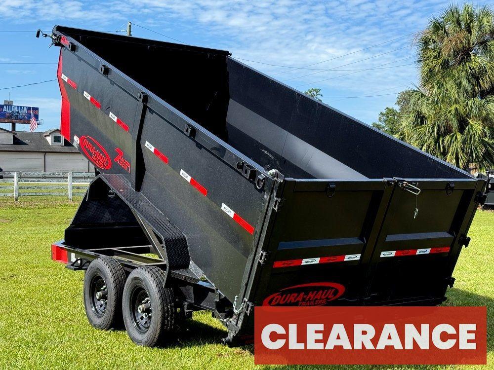 14' DRL Dump Trailer 48" Sides (2) 7K Axles Scissor Lift - Bumper Pull Dump - Dump Trailers - Stryker Dealership Group