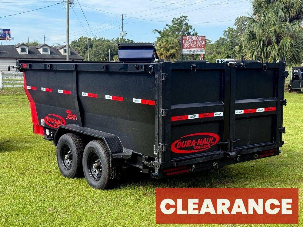 14' DRL Dump Trailer 48" Sides (2) 7K Axles Scissor Lift - Bumper Pull Dump - Dump Trailers - Stryker Dealership Group