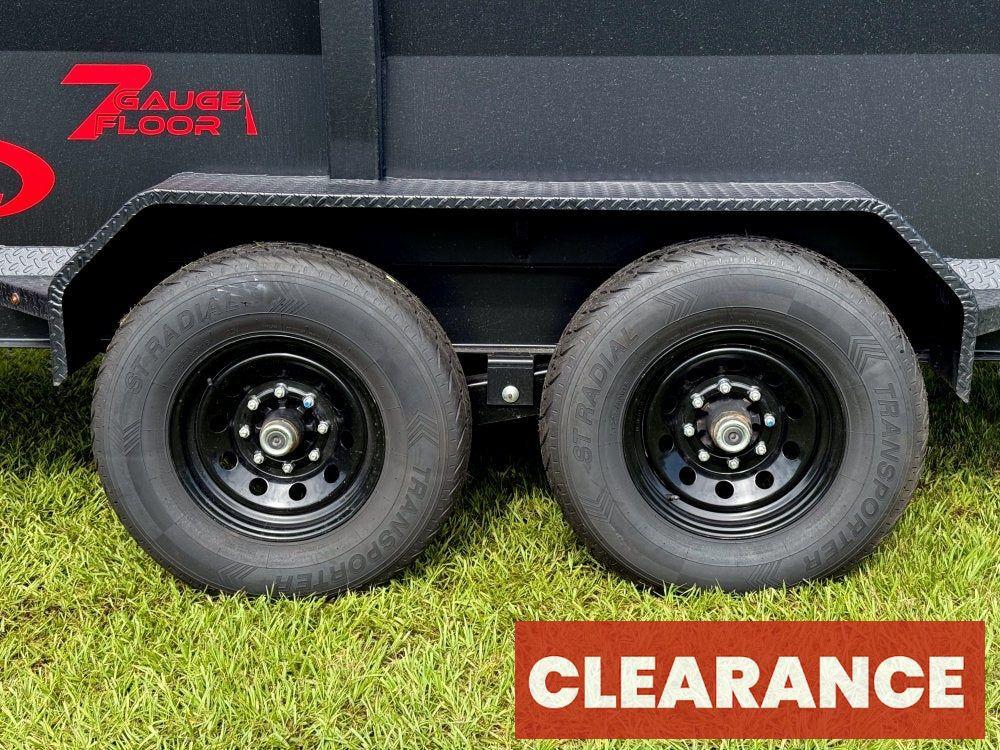 14' DRL Dump Trailer 48" Sides (2) 7K Axles Scissor Lift - Bumper Pull Dump - Dump Trailers - Stryker Dealership Group