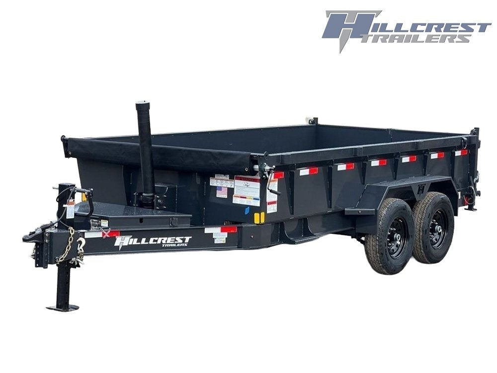 14' Dump Trailer 24" Side Walls - Telescopic Lift - Bumper Pull Dump - Dump Trailers - Stryker Dealership Group