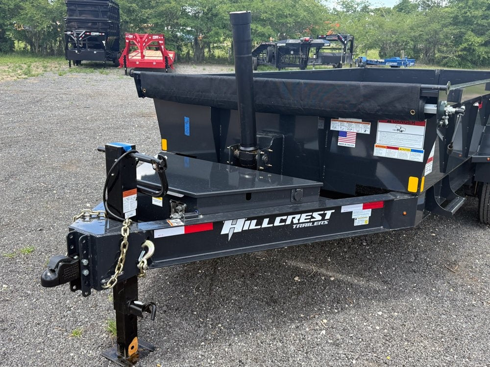 14' Dump Trailer BP 24" Side Walls - Telescopic lift - 8k Axles - Bumper Pull Dump - Dump Trailers - Stryker Dealership Group