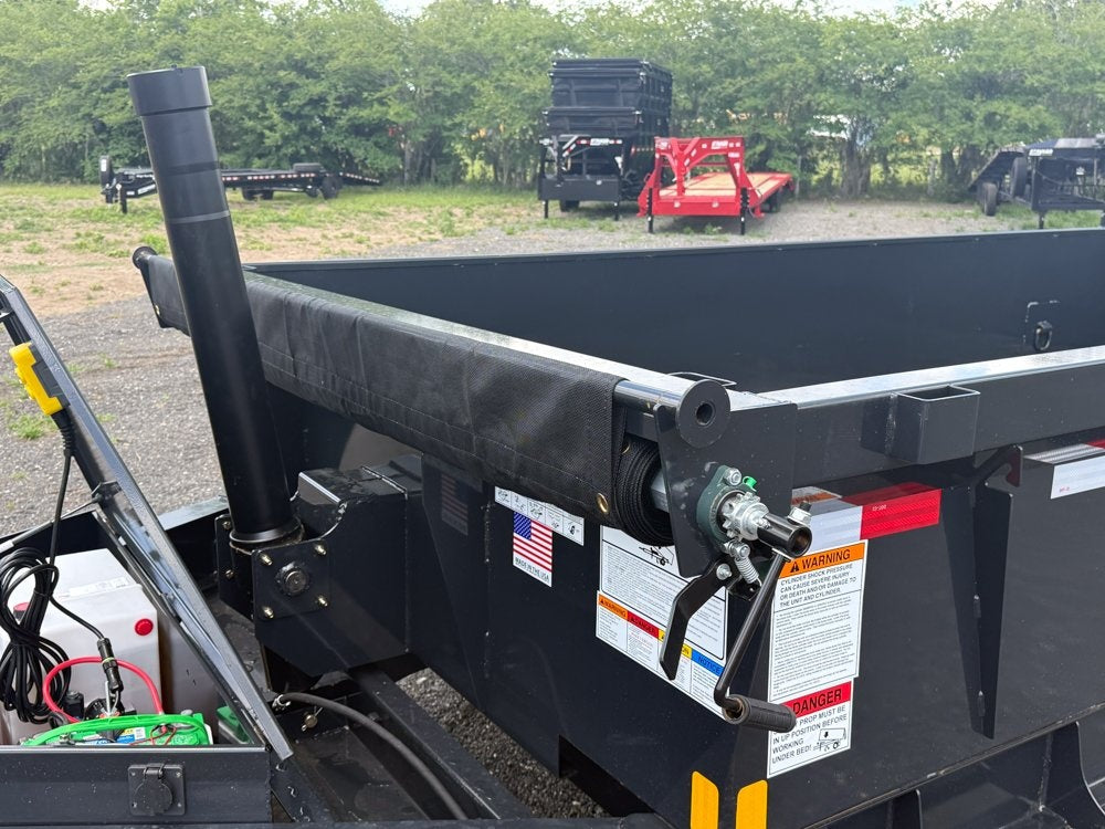 14' Dump Trailer BP 24" Side Walls - Telescopic lift - 8k Axles - Bumper Pull Dump - Dump Trailers - Stryker Dealership Group