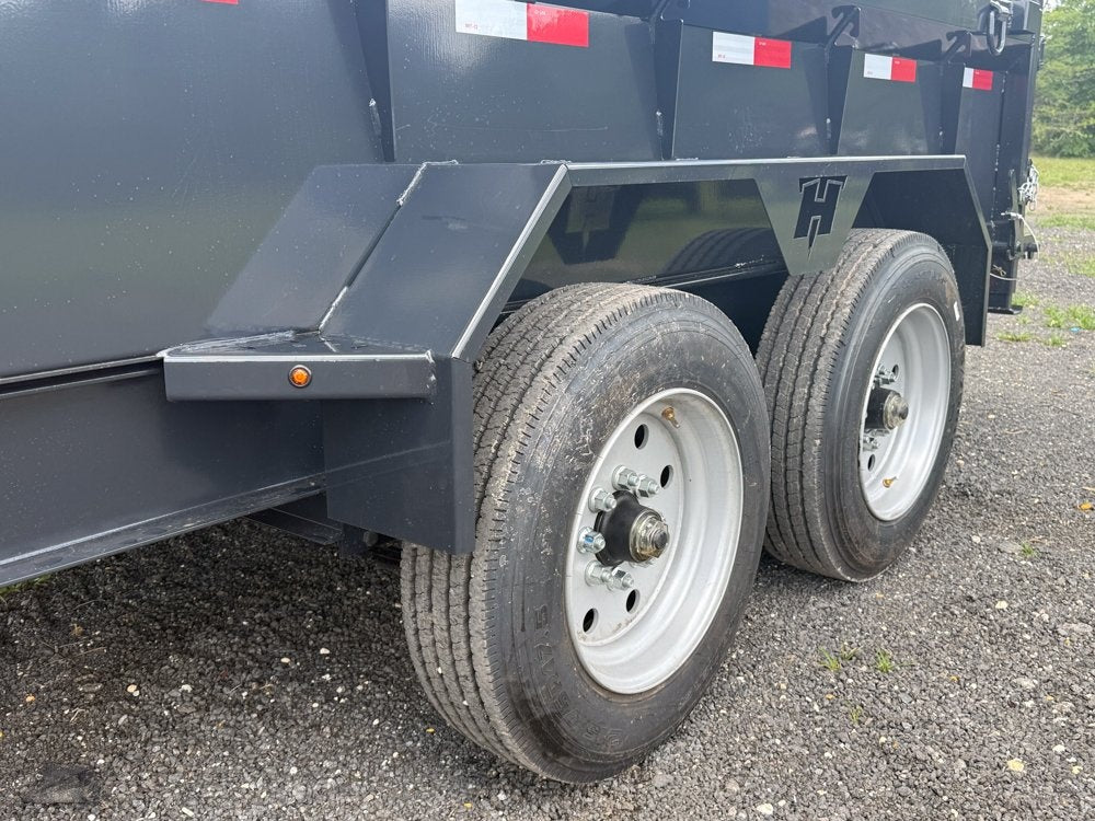 14' Dump Trailer BP 24" Side Walls - Telescopic lift - 8k Axles - Bumper Pull Dump - Dump Trailers - Stryker Dealership Group
